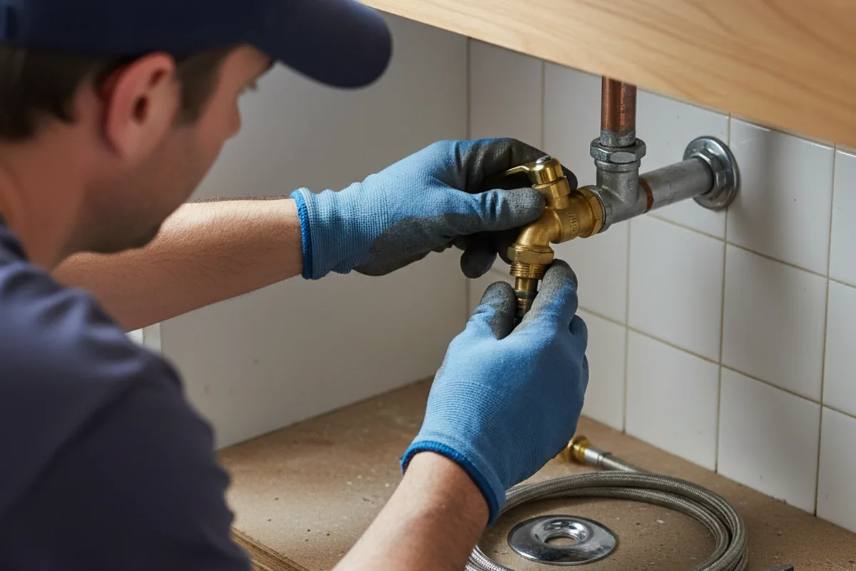 Shutoff valve and fitting work during Faucet and Fixture Repair in Brainerd